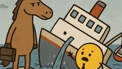 Dowcip: Koń i Żółtko płyną za ocean