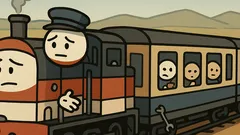 Dowcip: Pociąg z dwoma silnikami jedzie…