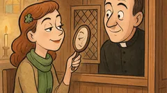 Dowcip: Irlandzka dziewczyna klęka w konfesjonale